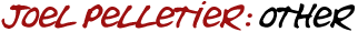 Joel Pelletier: Other